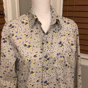 JCREW Floral Button Down Blouse